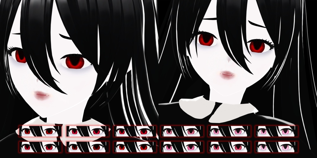 【VRoid】Vampire eyes collection「red」