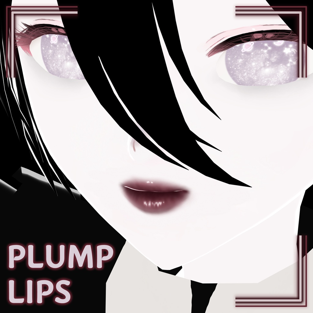 【VRoid】Plump lips 14 colors「cherry」