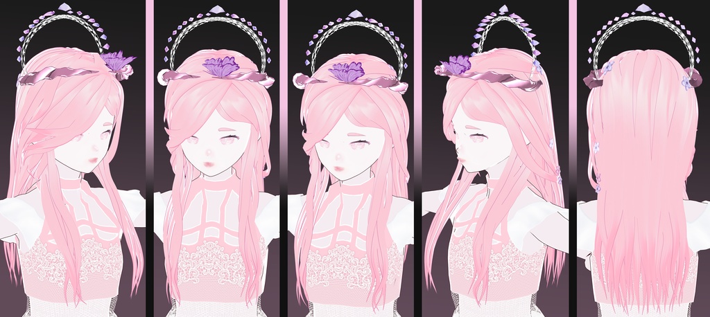 【VRoid】Hair preset 「butterfly land」