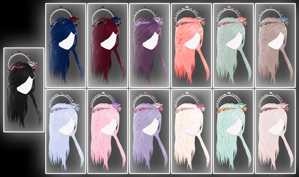 【VRoid】Hair preset 「butterfly land」