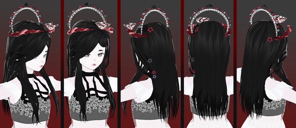 【VRoid】Hair preset 「butterfly land」