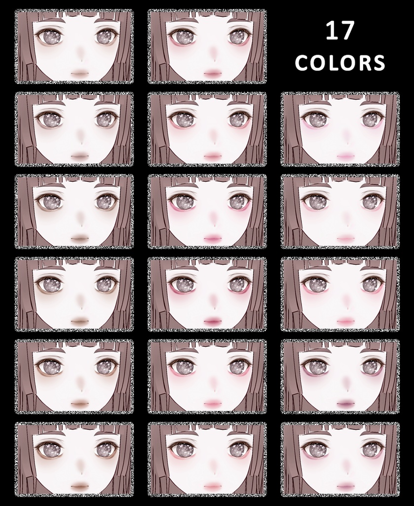 【VRoid】【Free】Make up「pastelish」