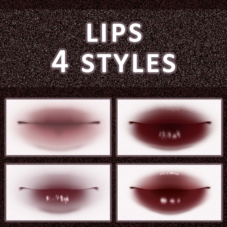 【VRoid】Plump lips pack「yummy」