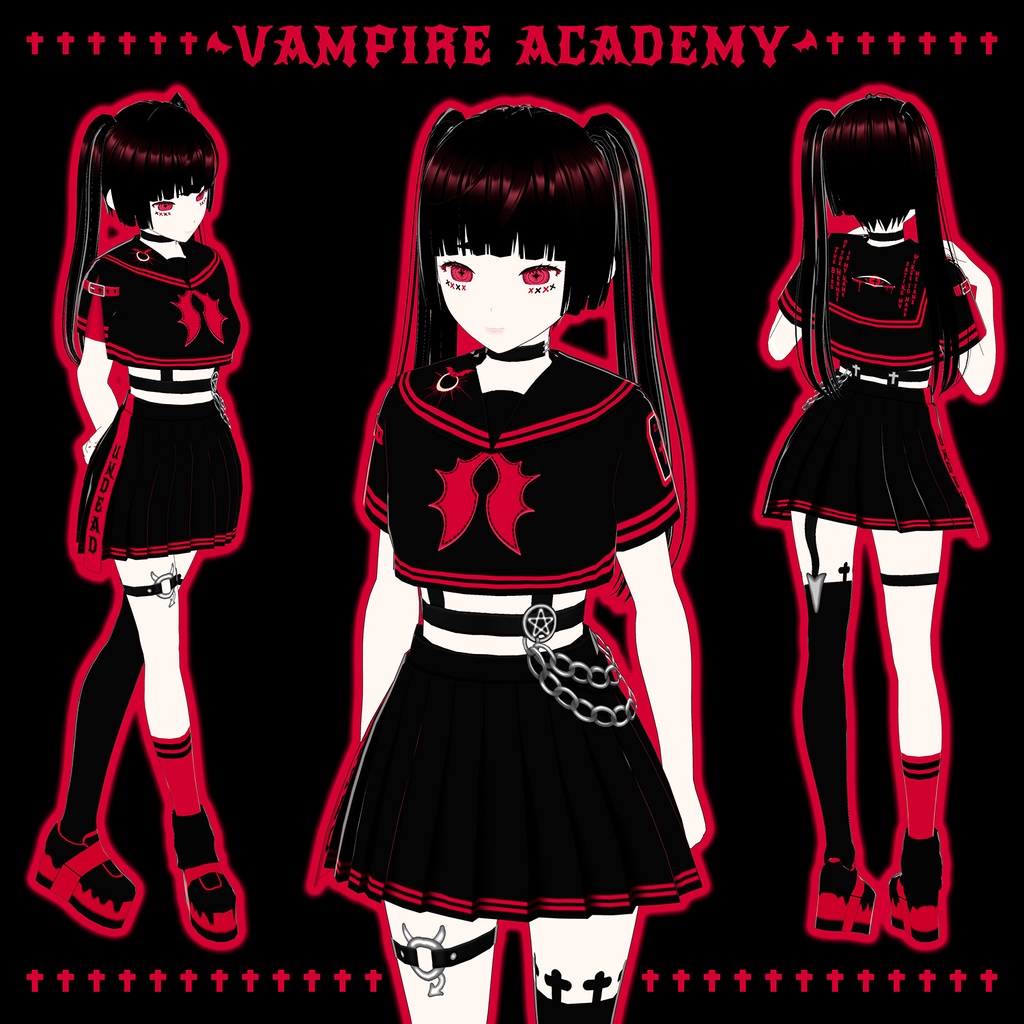 【VRoid】Vampire seifuku「Vampire Academy」