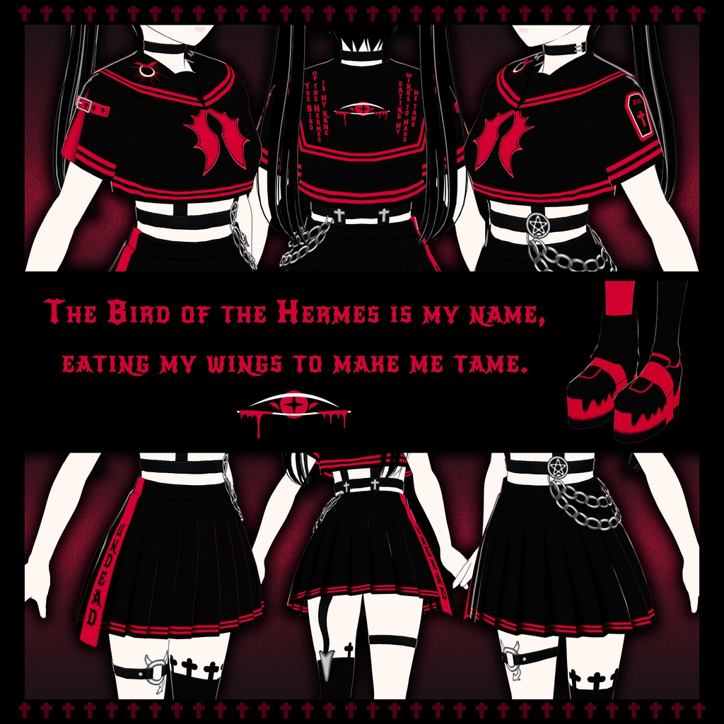 【VRoid】Vampire seifuku「Vampire Academy」