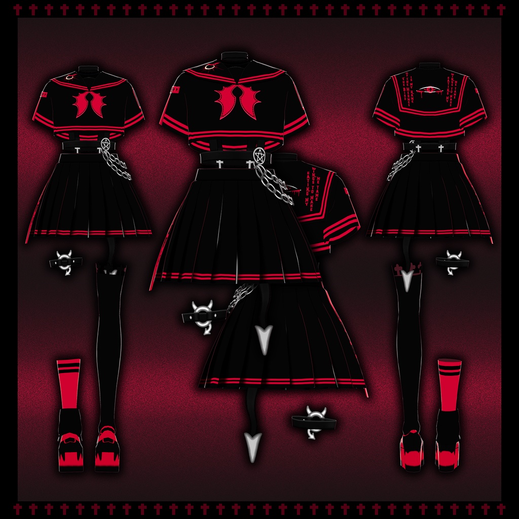 【VRoid】Vampire seifuku「Vampire Academy」