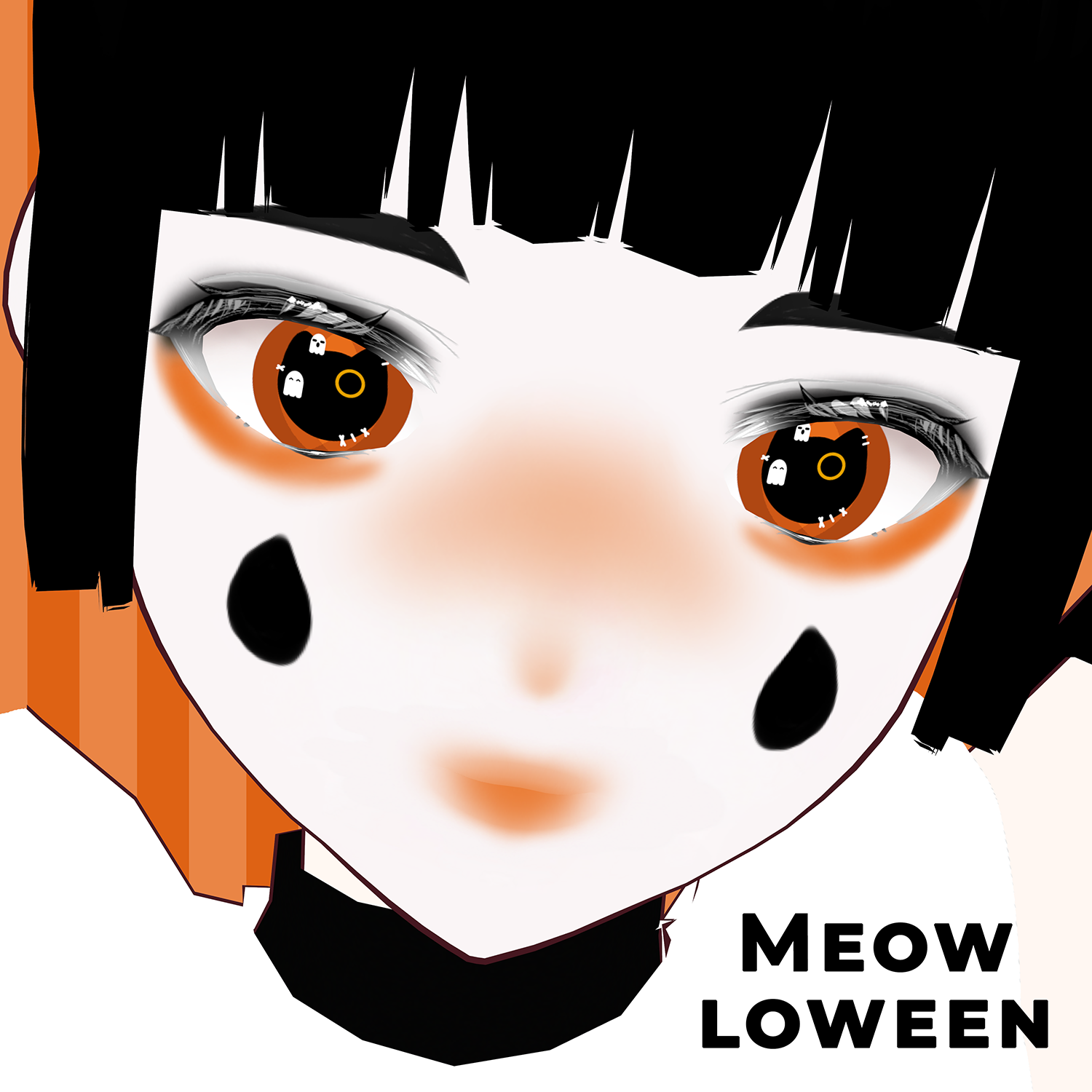 【VRoid】【Free】Halloween eyes「Meowloween」
