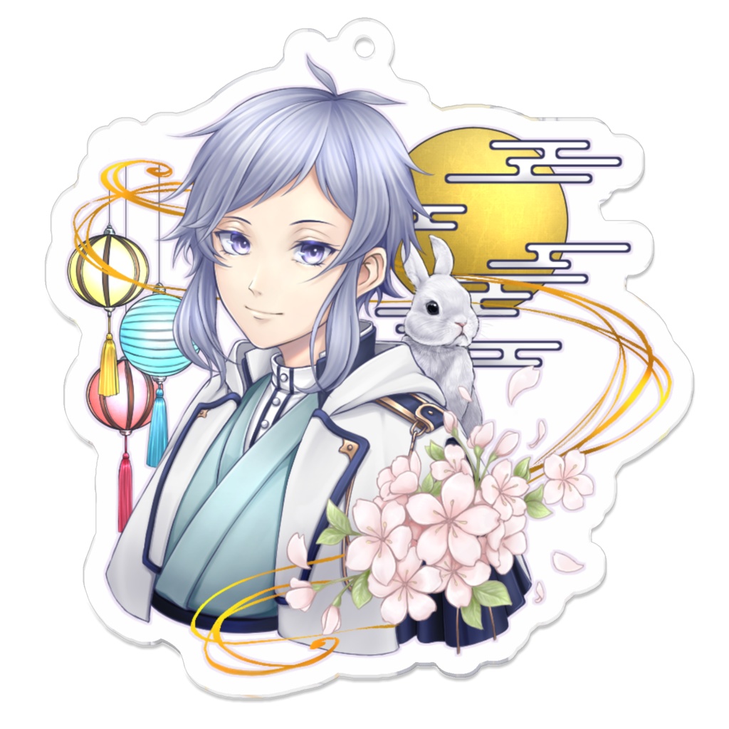 白兎のアクリルキーホルダー