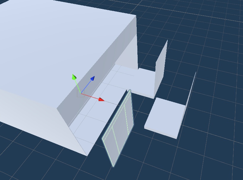 Unity標準Cubeと単色マテリアルで作られた シンプルアパート作成キット 1部屋30平米(5x6)で家賃は無料!?編