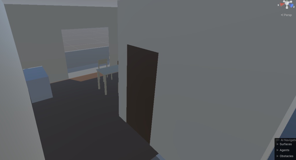 Unity標準Cubeと単色マテリアルで作られた シンプルアパート作成キット 1部屋30平米(5x6)で家賃は無料!?編