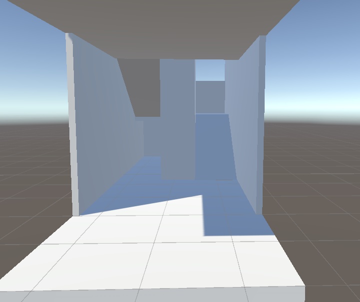 Unity標準Cubeと単色マテリアルで作られた シンプルアパート作成キット 1部屋30平米(5x6)で家賃は無料!?編