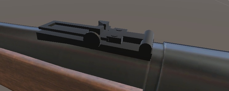 ハンティングライフル用 カスタムパーツ オールドスタイル タンジェントサイトタイプ アイアンサイト