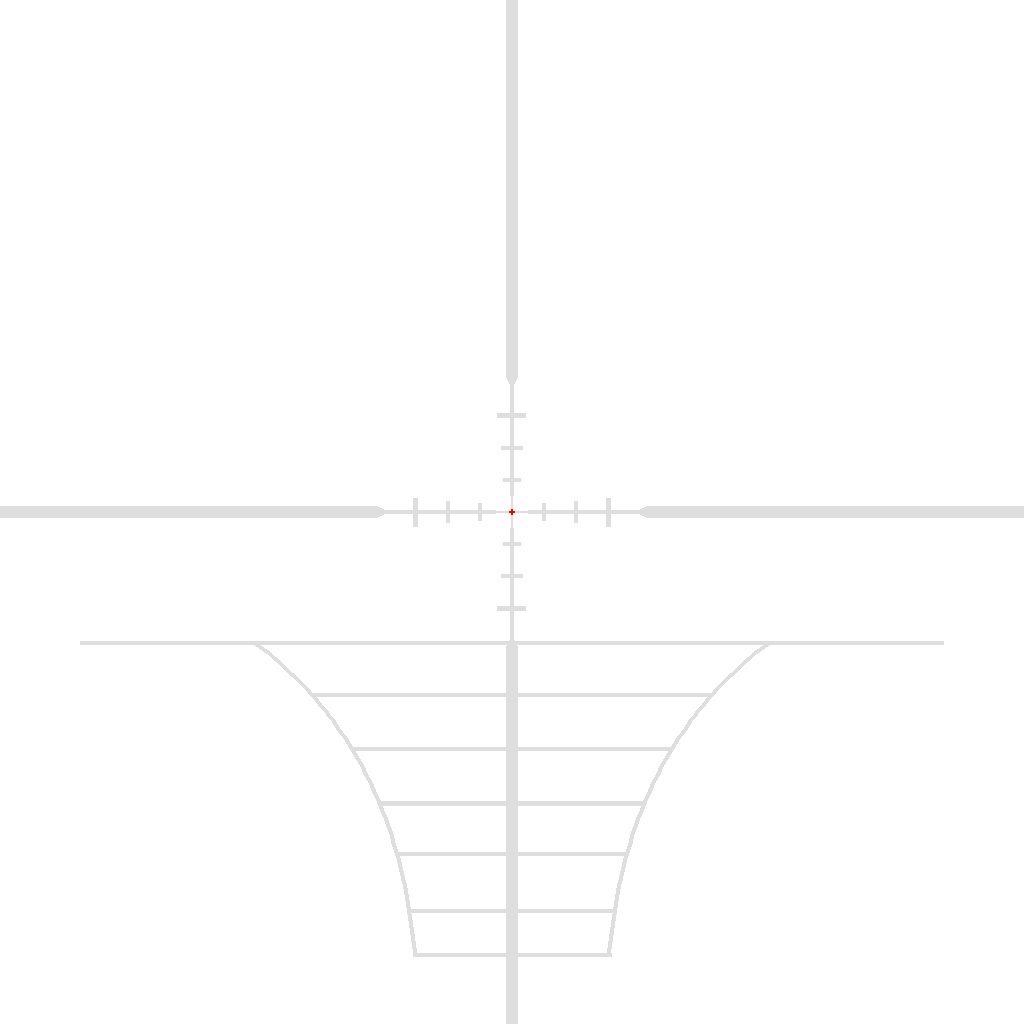 スコープ用 レティクル 汎用レティクル ハンティングライフル想定