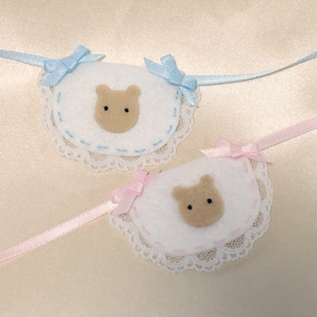 リボン付きくまさんスタイ୨୧