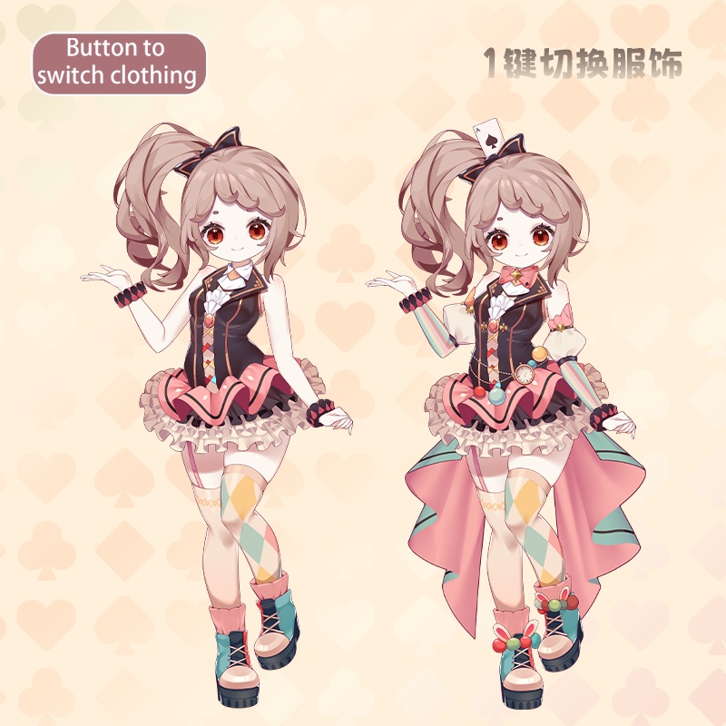 【live2dモデル】Quirky Girl-Circus Bunny/かわいいサーカスの女の子