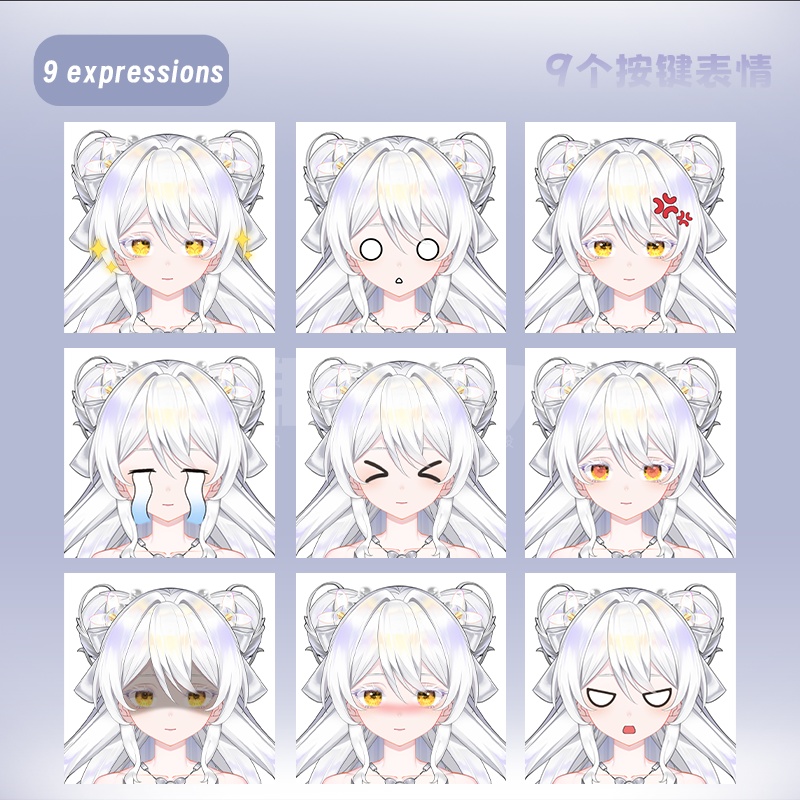 【live2dモデル】pure white girl-Muxue