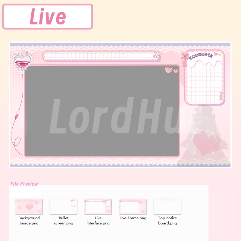 【生放送室背景】Love care - chat/game/schedule/live