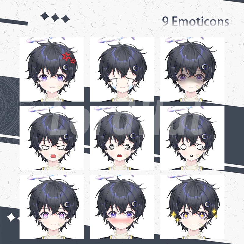 【live2dモデル】Cute Moonlight Boy/live2d model/VTS