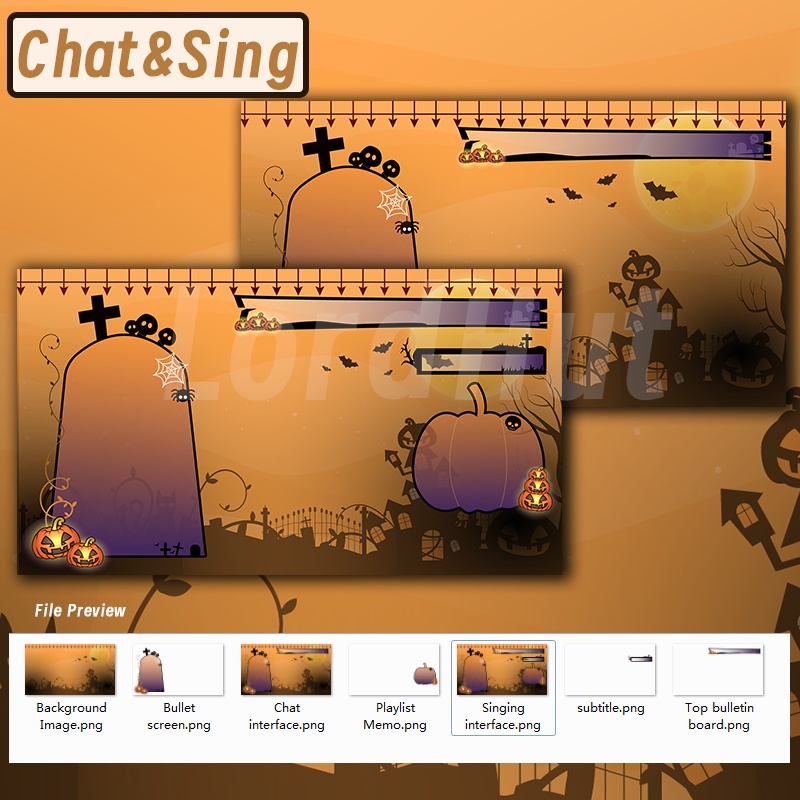 【生放送室背景】Halloween- chat/game/schedule/live