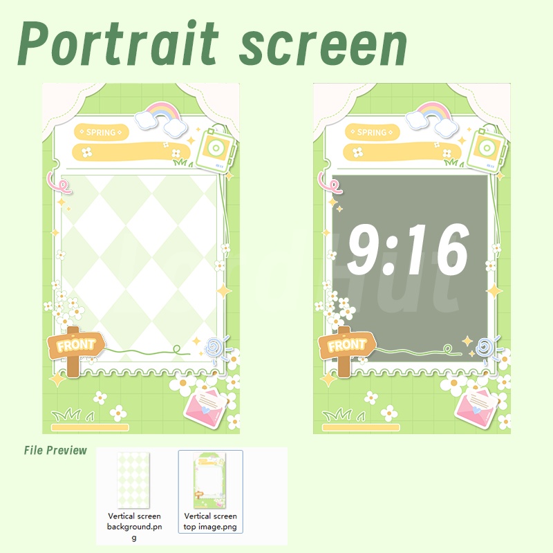 【生放送室背景】Spring- chat/game/schedule/live