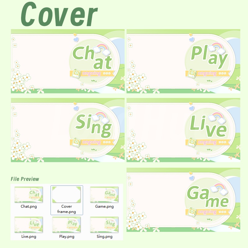 【生放送室背景】Spring- chat/game/schedule/live