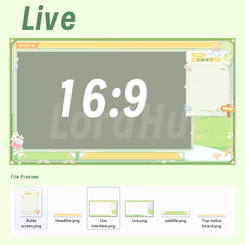 【生放送室背景】Spring- chat/game/schedule/live