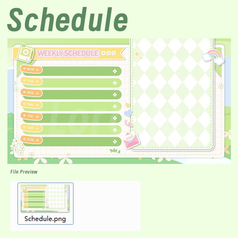 【生放送室背景】Spring- chat/game/schedule/live