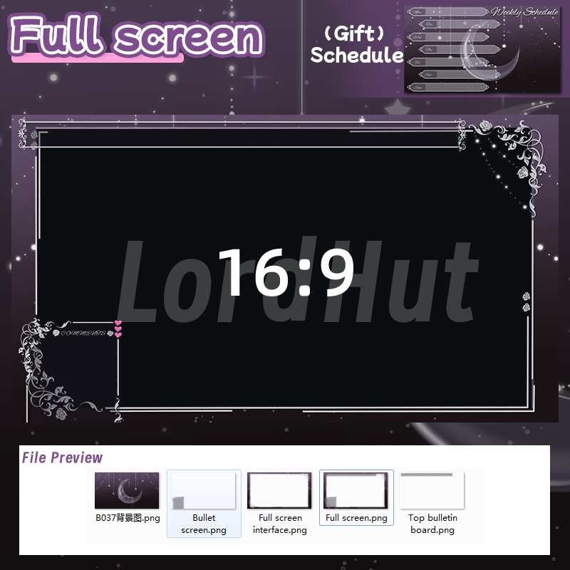 【生放送室背景】Dark Night- chat/game/schedule/live
