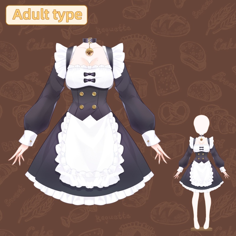 【VTS widget】Maid costume/VTS対応/Dynamic widget/vtuber