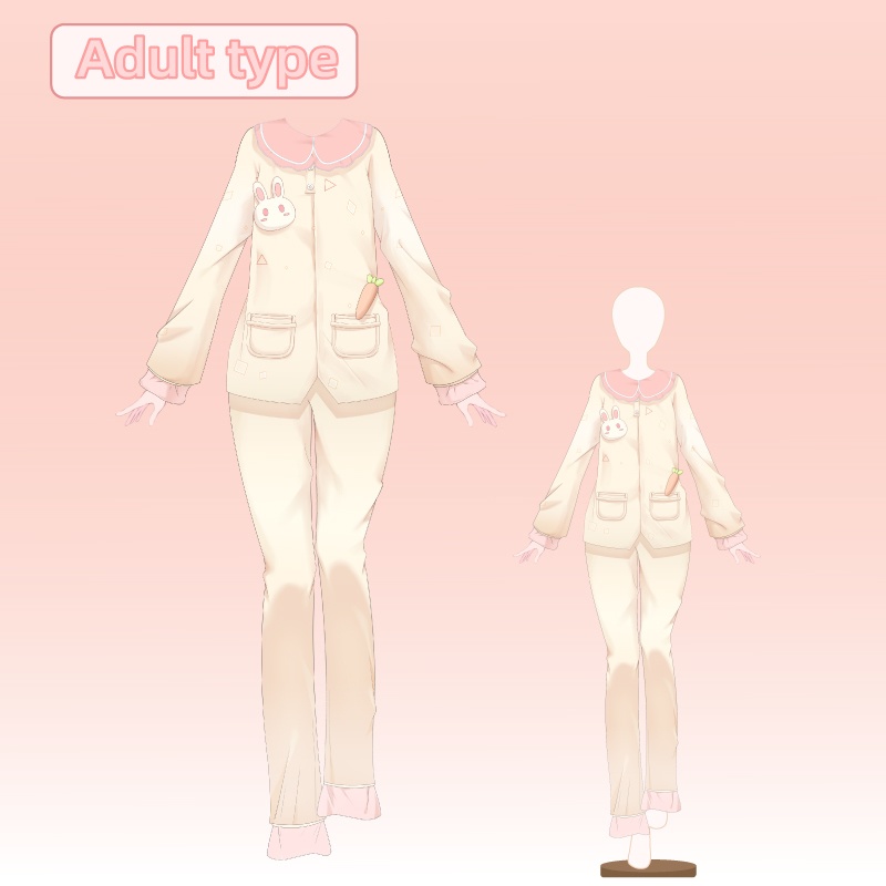 【VTS widget】Pajama Party/VTS対応/Dynamic widget/vtuber