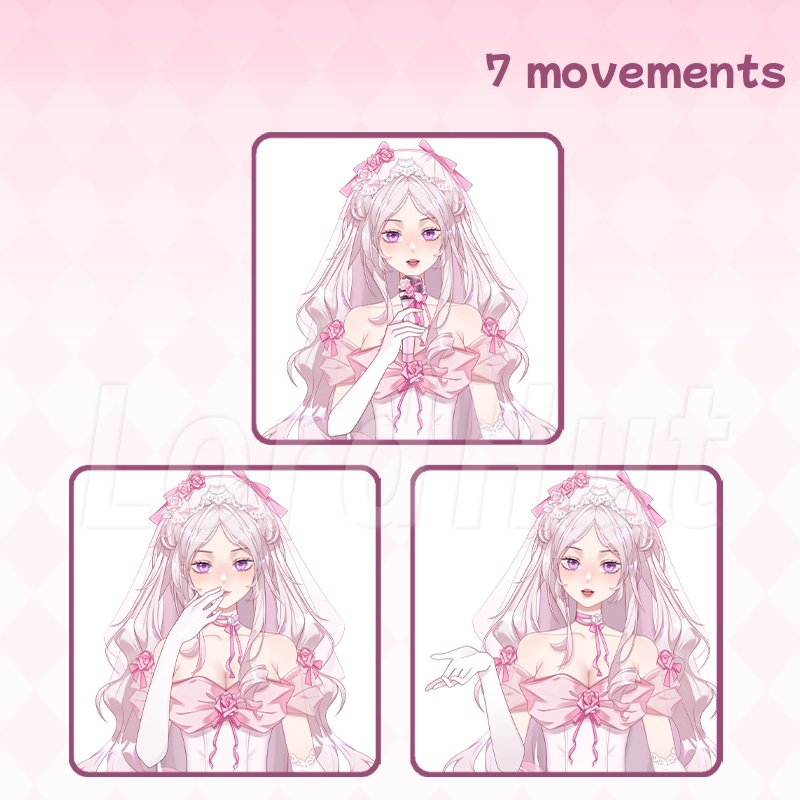 【live2dモデル】美しい花嫁~/VTS/Live2d