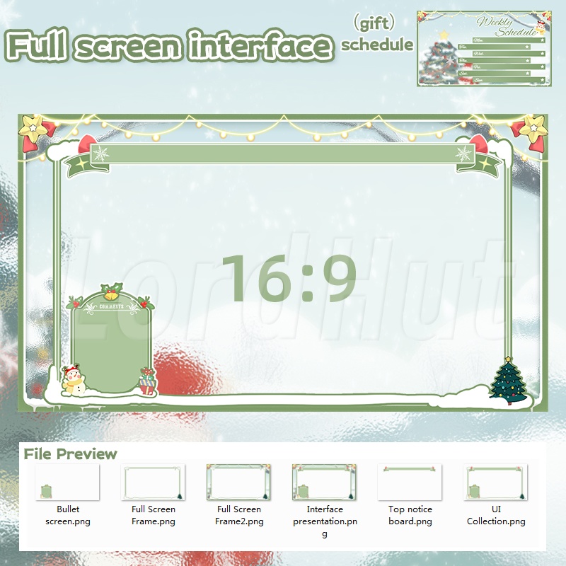 割引!【生放送室背景】Merry Chrismas- chat/game/schedule/live