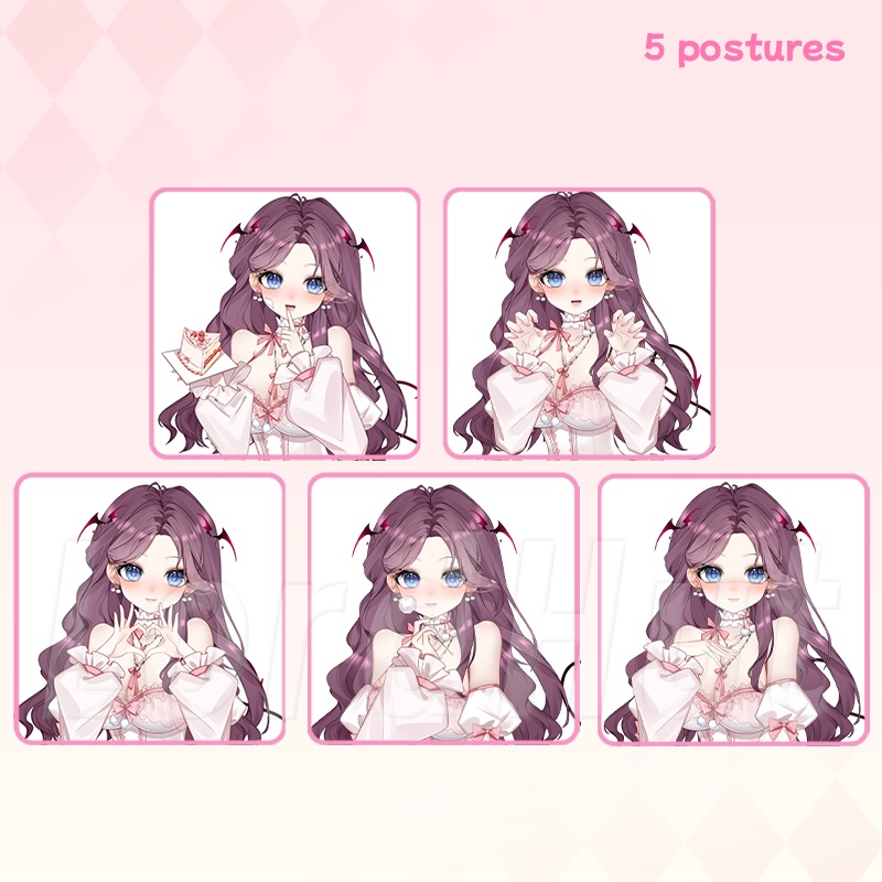 【live2dモデル】Cute little devil sitting!/VTS/Live2d