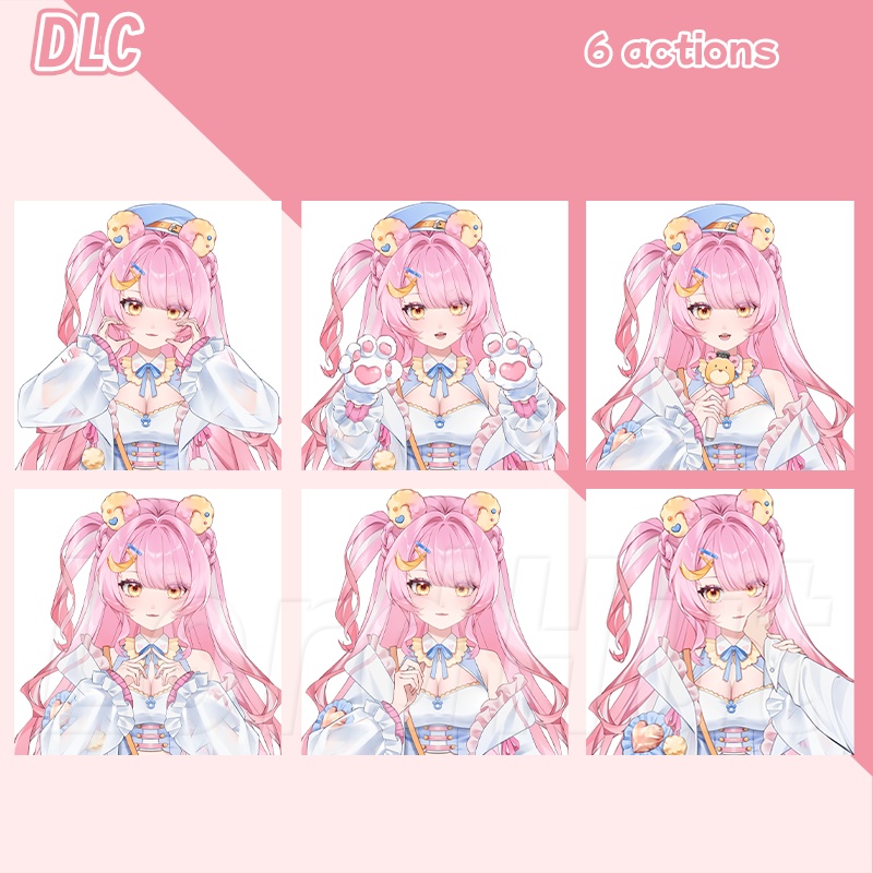 【live2dモデル】cute little bear girl!/VTS/Live2d