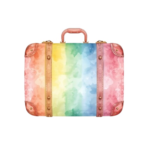 虹色の旅へ*水彩画風トラベルクリップアートセット(PNG/10種)