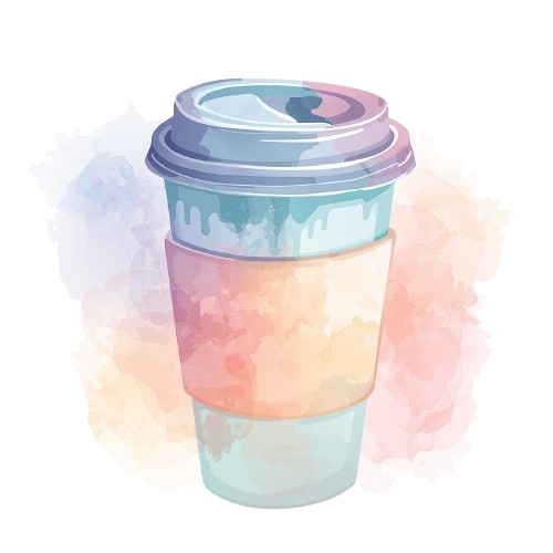 虹色の旅へ*水彩画風トラベルクリップアートセット(PNG/10種)