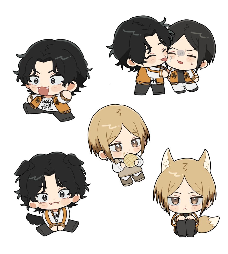 いぬさこフレークシールセット