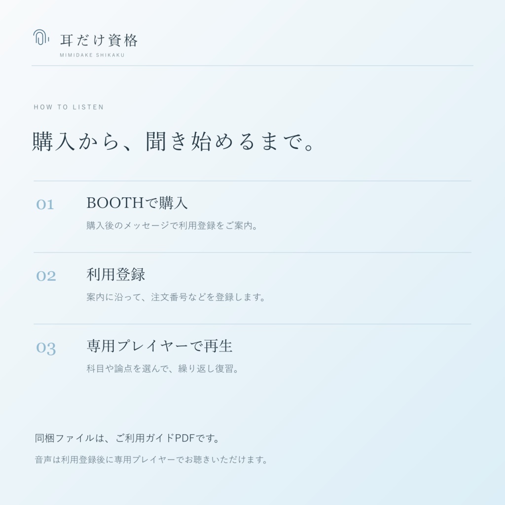 耳だけ資格 宅建/全科目セット|音声20本+全正文1,834件