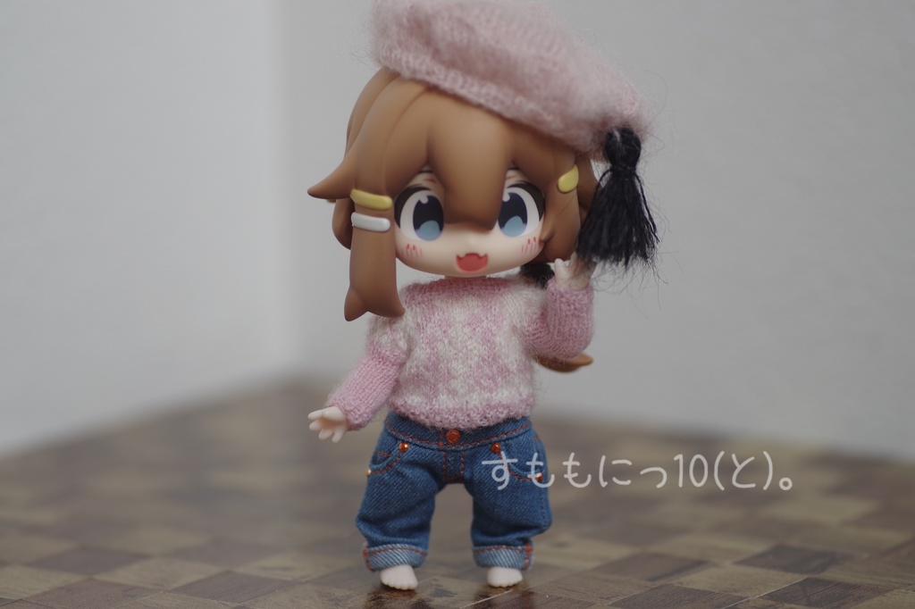 もふゆる、タッセル付ベレー帽