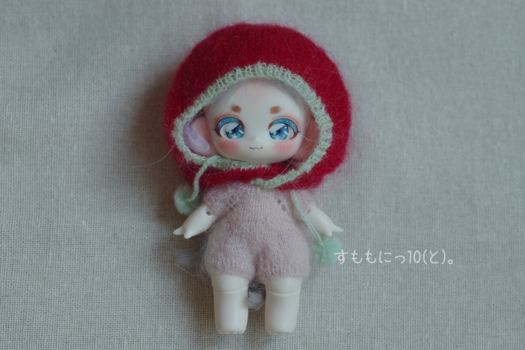 いちごみるくな、つなぎセット(子犬わたあめ用)