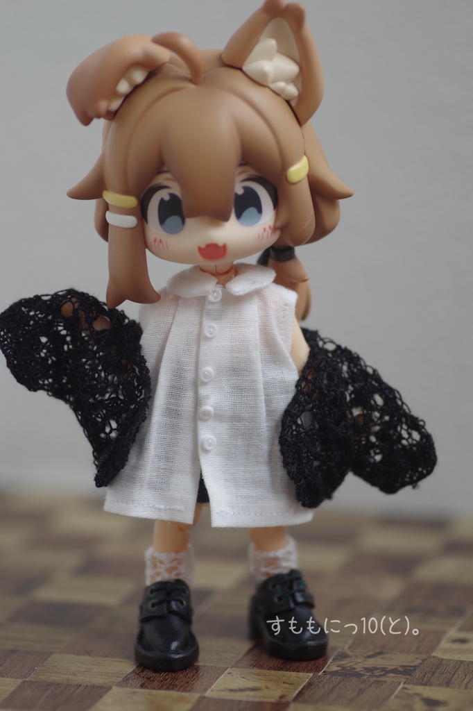 ろんぐな、ノースリーブシャツ(シャツワンピ)