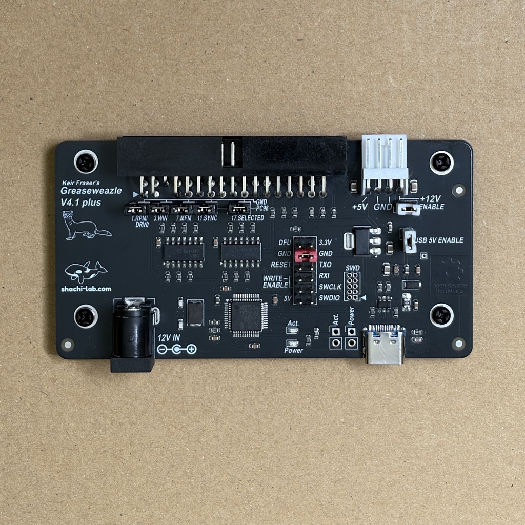 Greaseweazle v4.1 互換ボード
