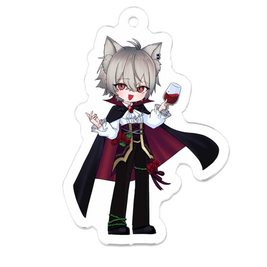 ハロウィン🎃ドラキュラアクキー 狼嘩-rokka-