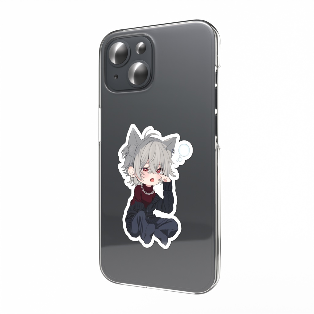 ねむねむ狼嘩 スマホステッカー