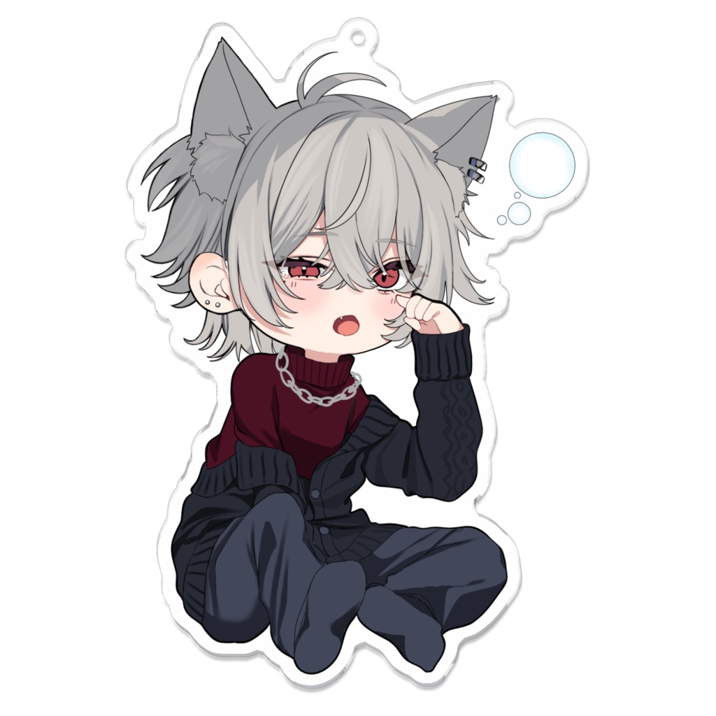 ねむねむ狼嘩 アクリルキーホルダー