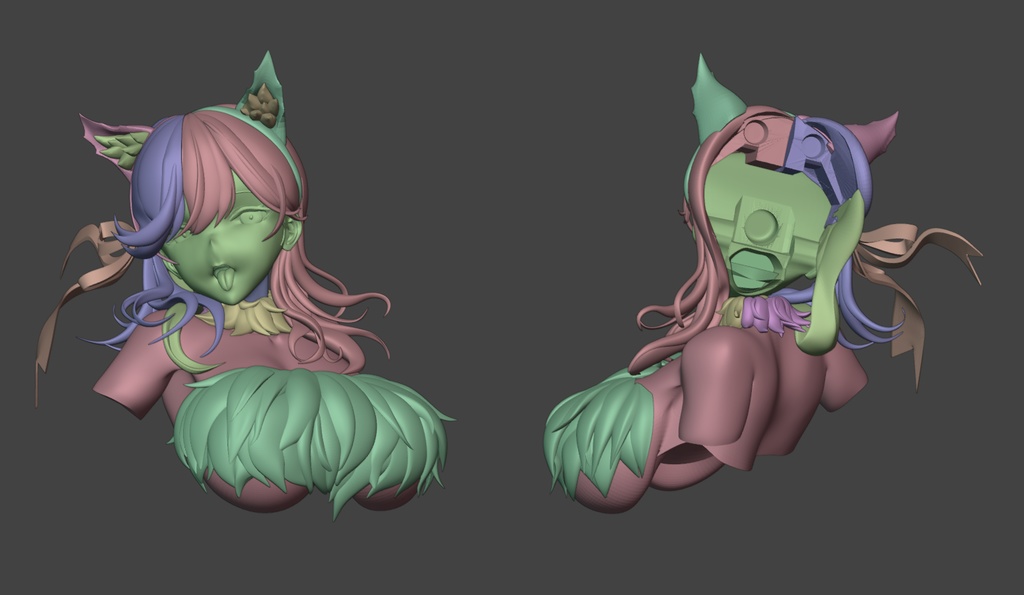 ■アズールレーン 愛宕胸像 ノンスケール(約1/10)ガレージキット(瞳デカール付属)