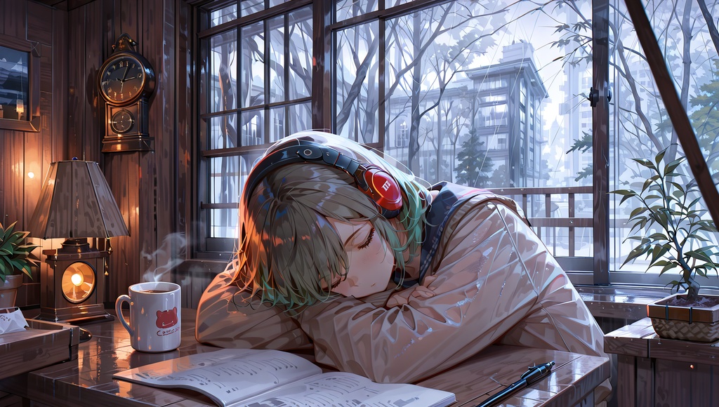 【フリーBGM】雨音と珈琲☕ 