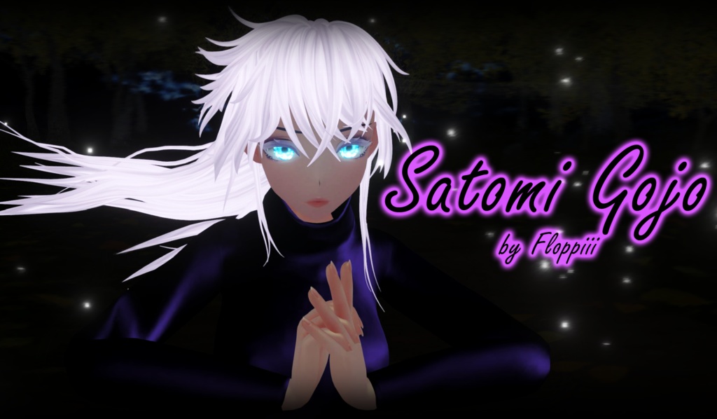 【Unity/VRChat】Jujutsu Kaisen Satomi Gojo Vrchat Avatar by Floppiii