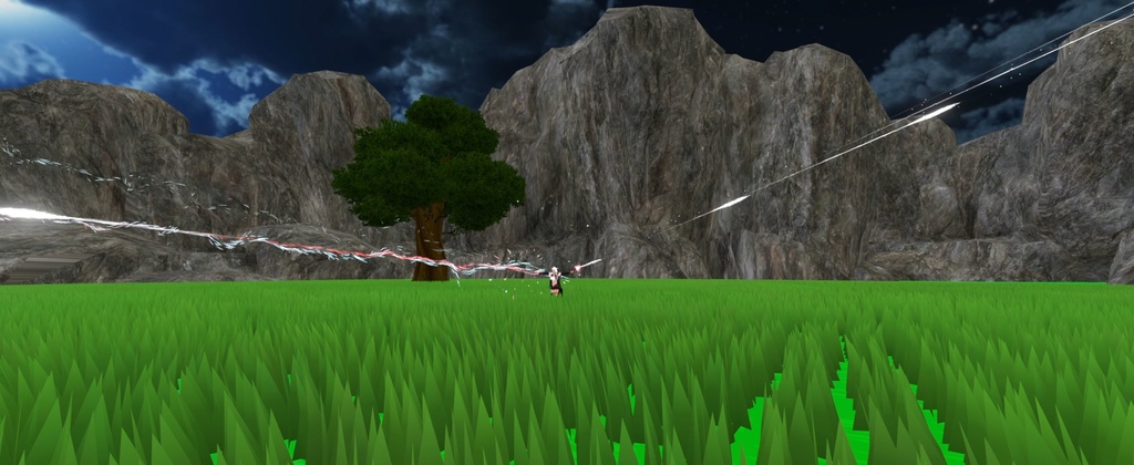 【Unity/VRChat】Lumina, the Gamer Gunslinger Avatar by Floppiii & Lysbell (New Gunblade)