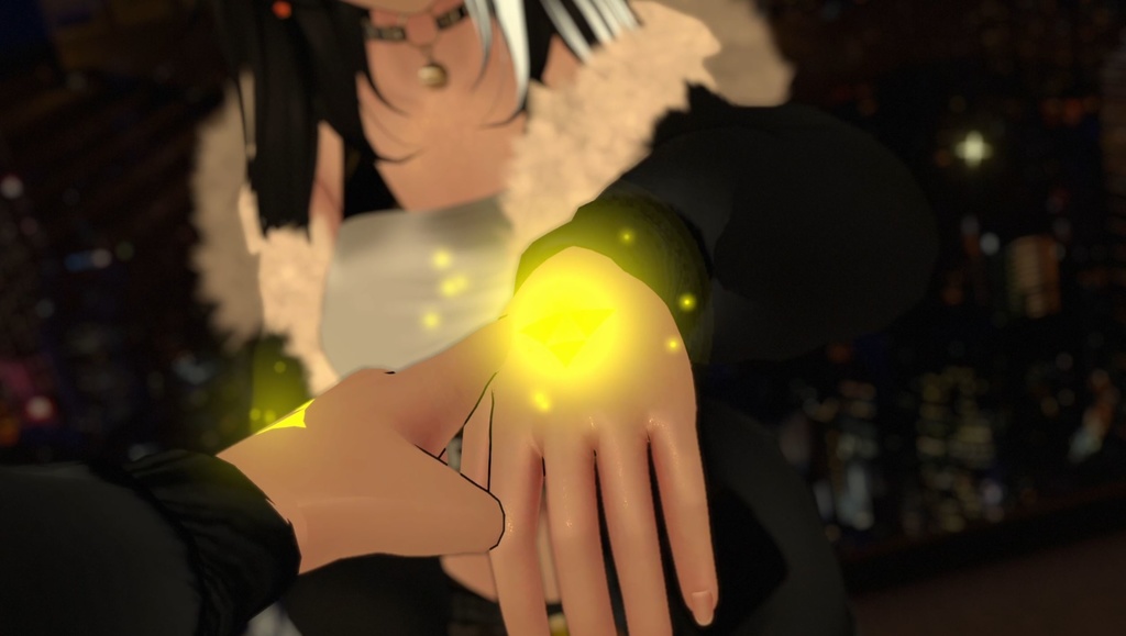 【Unity/VRChat】Lumina, the Gamer Gunslinger Avatar by Floppiii & Lysbell (New Gunblade)